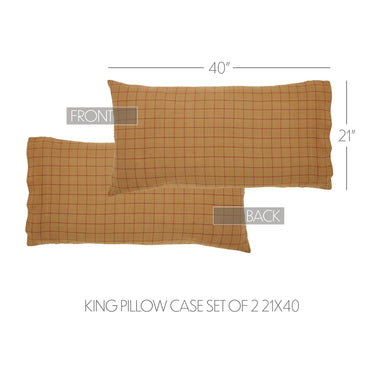 Connell King Pillow Case Set of 2 21x40 - The Fox Decor